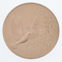 1973. Egyesült Nemzetek Szervezete peremen jelzett bronz emlékérem (39mm) T:1- (PP) ujjlenyomat 1973. United Nations bronze commemorative medallion, hallmarked on the edge (39mm) C:AU (PP) fingerprints