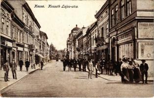 1918 Kassa, Kosice; Kossuth Lajos utca, Heilman Henrik üzlete / street, shop (EK)