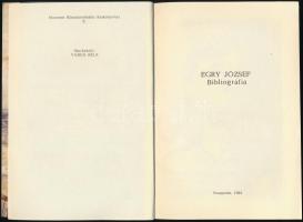 Egry József. Bibliográfia. Összeáll.: Kertészné Bárány Délibáb. Horizont Közművelődési Kiskönyvtár 8...