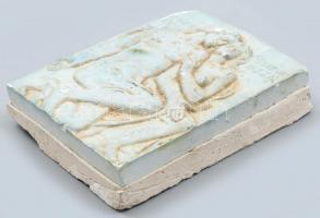 Jelzés nélkül: Ember küzdj és bízva bízzál. Gipsz. sérült. 10x13 cm