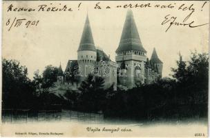 1901 Vajdahunyad, Hunedoara; vár. Schmidt Edgar kiadása / castle (fl)