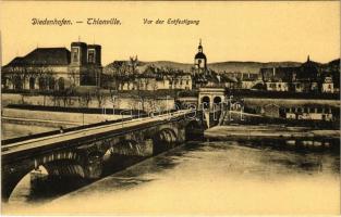 Thionville, Diedenhofen; Vor der Entfestigung / bridge