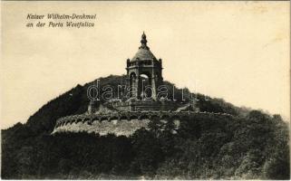 Porta Westfalica, Kaiser Wilhelm-Denkmal / monument (cut)