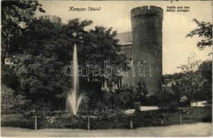 Kempen, Partie aus den Städt. Anlagen / castle