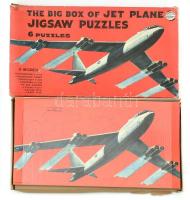 Jigsaw puzzle big jet plane komplett, sérült dobozzal