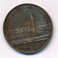 1878. A Bakonybéli templom consecral a pannonhalmi főapát által fém emlékérem (25,5mm) T:2,2-