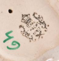 Schaubackkunst testvérpár. Mázas kerámia. Kopott 9x8 cm