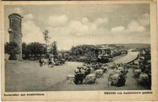 1916 Essen, Restauration zum Aussichtsturm Werden / restaurant, lookout tower (fl)