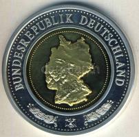 NSZK DN "A Német Himnusz" Ag 55g középrész aranyozva T:PP