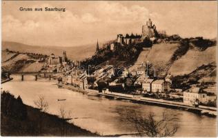 Saarburg, general view, castle, bridge (cut)