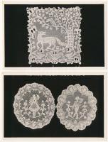 6 db RÉGI képeslap a halasi csipkéről