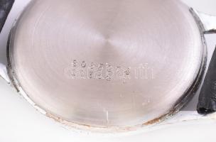 Doxa mechanikus férfi karóra, ritka számlappal, jelzett fém tokkal, új bőr szíjjal, működik, d: 35 m...