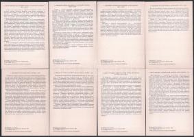 1986 Orosz katonai egyenruhák, XIX. század. Vlagyimir Szemenov illusztrációival. 32 db orosz nyelvű,...