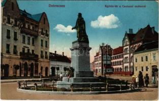 1915 Debrecen, Egyház tér, Csokonai szobor, Uránia Mozgó mozi