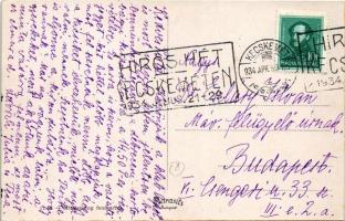 1934 Kecskemét, Magy. kir. állami főreáliskola + "Hírös Hét Kecskeméten" So. Stpl