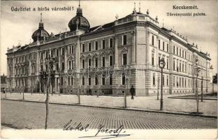 1905 Kecskemét, Törvényszéki palota. Galánthai Fekete Mihály kiadása