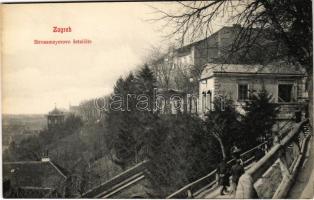 Zagreb, Zágráb; Strossmayerovo setaliste / szálló és fürdő / spa and hotel