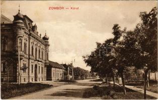 1912 Zombor, Sombor; Körút. Schön Adolf kiadása / street