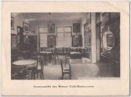 1928 Maria Wörth am Wörthersee, Hotel Post I. Wiener Café-Restaurant und Konditorei / folding advert...