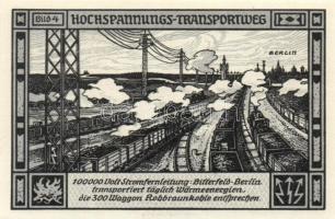 Német Birodalom/Weimari Köztársaság/Bitterfeld 1921. 75Pf (6x) 6klf darab, teljes sor T:I