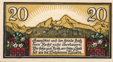 Német Birodalom/Weimari Köztársaság/Berchtesgaden 1920. 10Pf + 20Pf (2x) + 50Pf + 1M összesen 5klf d...