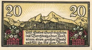 Német Birodalom/Weimari Köztársaság/Berchtesgaden 1920. 10Pf + 20Pf (2x) + 50Pf + 1M összesen 5klf d...