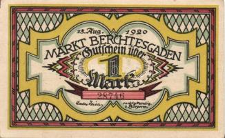 Német Birodalom/Weimari Köztársaság/Berchtesgaden 1920. 10Pf + 20Pf (2x) + 50Pf + 1M összesen 5klf d...