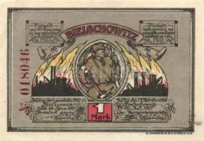 Német Birodalom/Weimari Köztársaság/Bielschowitz 1921. 25Pf + 50Pf + 1M + 2M összesen 4klf darab, teljes sor T:I