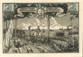 Német Birodalom/Weimari Köztársaság/Bielschowitz 1921. 25Pf + 50Pf + 1M + 2M összesen 4klf darab, te...