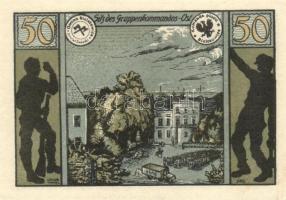 Német Birodalom/Weimari Köztársaság/Bielschowitz 1921. 25Pf + 50Pf + 1M + 2M összesen 4klf darab, te...