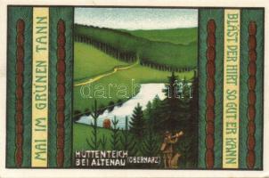 Német Birodalom/Weimari Köztársaság/Altenau 1921. 75Pf (6x) összesen 6klf darab, teljes sor T:I