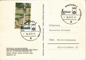 1972 Olympische Sommerspiele. Offizielle Olympia-Poster des Organisationskomitees der Spiele der XX....