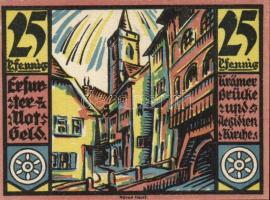 Német Birodalom/Weimari Köztársaság/Erfurt 1921. 10Pf + 20Pf + 25Pf + 50Pf + 75Pf összesen 5klf dara...