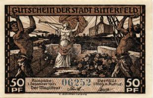 Német Birodalom/Weimari Köztársaság/Bitterfeld 1920. 50Pf (6x)összesen 6klf darab, teljes sor T:I