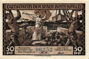 Német Birodalom/Weimari Köztársaság/Bitterfeld 1920. 50Pf (6x)összesen 6klf darab, teljes sor T:I