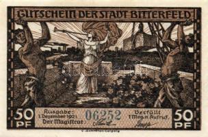 Német Birodalom/Weimari Köztársaság/Bitterfeld 1920. 50Pf (6x)összesen 6klf darab, teljes sor T:I