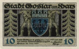 Német Birodalom/Weimari Köztársaság/Goslar 1923. 10Pf + 25Pf + 50Pf összesen 3klf darab, teljes sor T:I