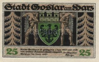 Német Birodalom/Weimari Köztársaság/Goslar 1923. 10Pf + 25Pf + 50Pf összesen 3klf darab, teljes sor ...