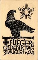 Flieger-Gedenktag 31. August 1924 / German military art postcard, Aviator Memorial Day