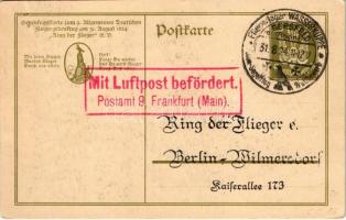 Flieger-Gedenktag 31. August 1924 / German military art postcard, Aviator Memorial Day
