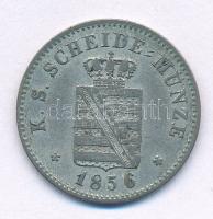 Német Államok / Szászország-Albertine 1856F 2gr (20pf) Ag "II. Frigyes Ágost" T:2 German S...