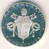 Vatikán DN "II. János Pál pápa" Ag 12g T:PP