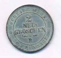 Német Államok / Szászország - Albertine 1865B 2Gr Ag T:2 patina German States / Saxony - Albertine 1865B 2 Neu-Groschen Ag C:XF patina Krause KM#1220