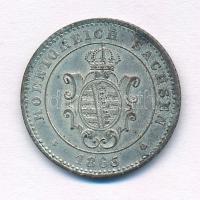 Német Államok / Szászország - Albertine 1865B 2Gr Ag T:2 patina German States / Saxony - Albertine 1...