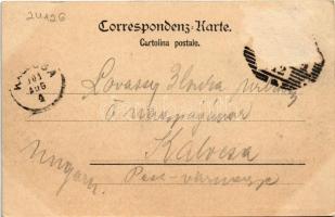 1901 Pola, Pula; Park und Hafen / Parco e Porto / Austro-Hungarian Navy, K.u.K. Kriegsmarine, port a...