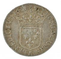 Franciaország 1661A 1/12E Ag "XIV. Lajos" (2,30g) T:2
France 1661A 1/12 Ecu Ag "Loui...