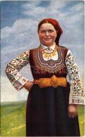 Costume tradizionale delle campagne bulgare / Bulgarian folklore, Traditional costume of the countryside (vágott / cut)