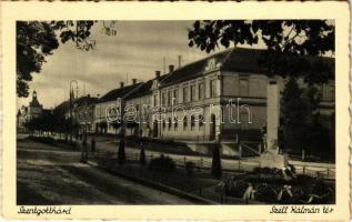 1941 Szentgotthárd, Széll Kálmán tér, népiskola, Hősök szobra