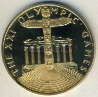 Kanada 1976. "XXI. Olimpiai Játékok - Montreal" Ag 25,2g aranyozva T:PP