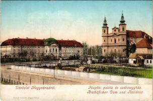 Nagyvárad, Oradea; Püspöki palota és székesegyház / bishop's palace and cathedral